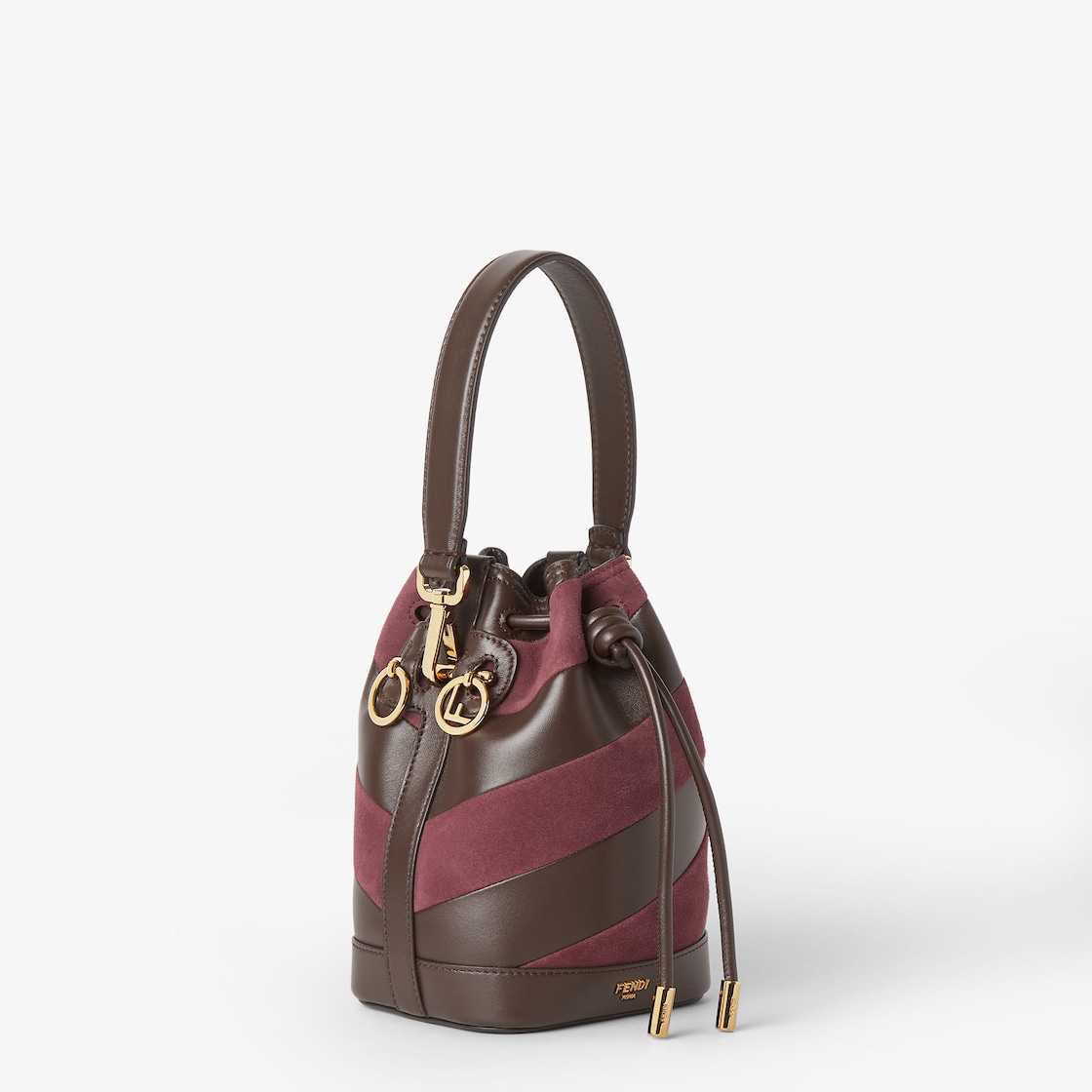 FENDI Mon Tresor Mini-bag in leather and suede with two-tone inlay - Image 4